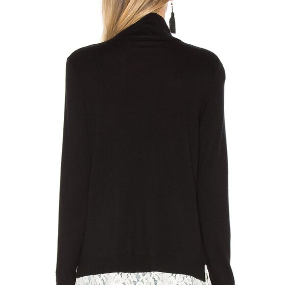 - Joie Mock Neck Sweater with Faux Lace Shirt XS Wool Cashmere - Picture 2 of 7